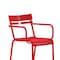 Flash Furniture Red All-Weather Steel Dining Chair, 4PK 4-XU-CH-10318-ARM-RED-GG - alternate 8